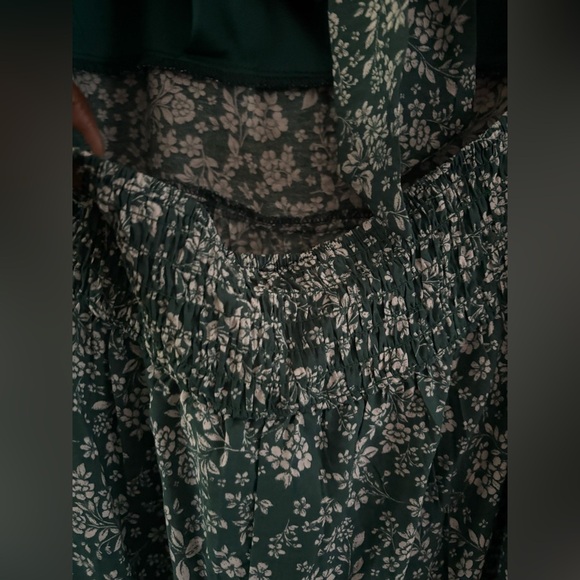 As U Wish Floral Green Long Sleeve Dress - Picture 5 of 6